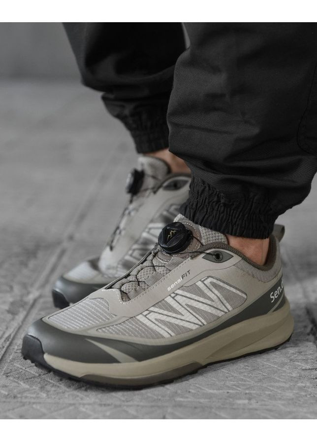 Сірі Осінні чоловічі кросівки brown/sand/cream sen.dini No Brand