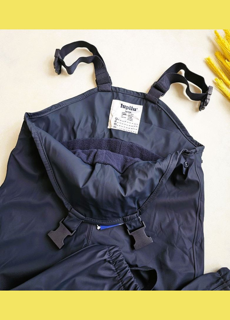 Дождевик детский костюм на флисе грязепруф Lupilu Куртка та Напівкомбінезон (326598611)