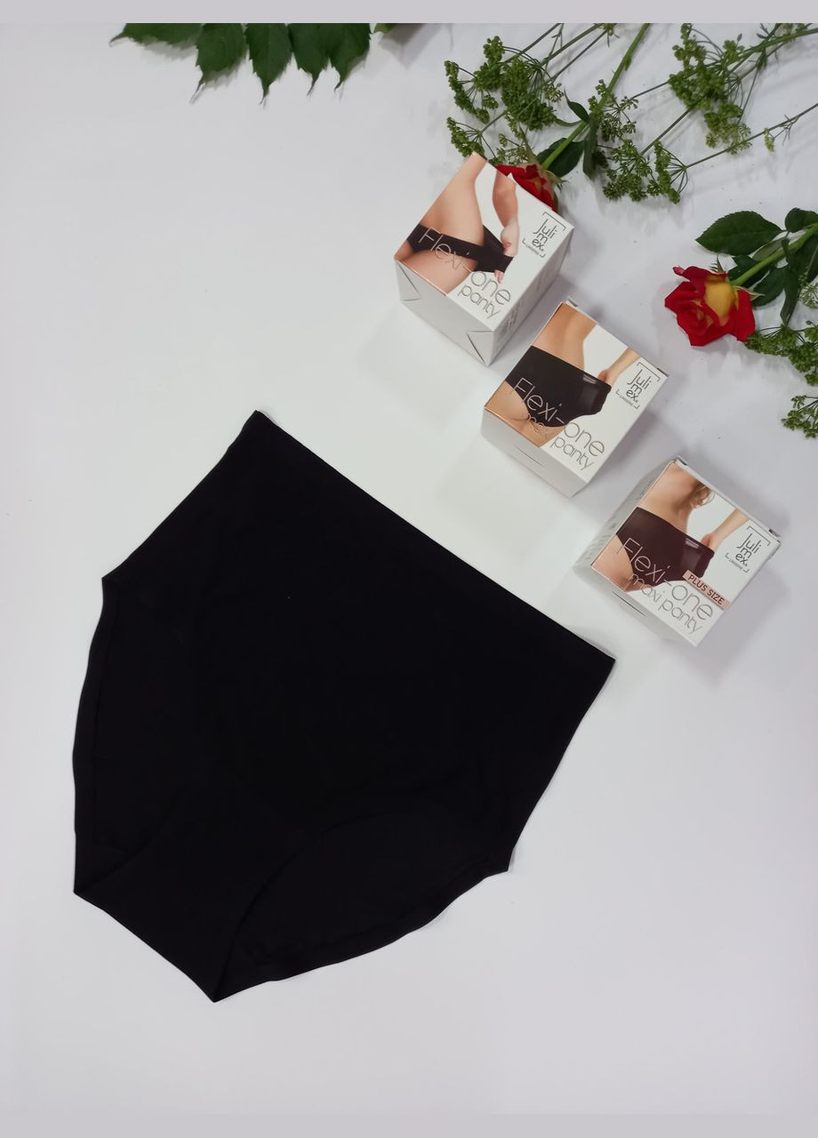 Изысканные женские бесшовные трусики черного цвета Flexi джулимекс Julimex (358929136)