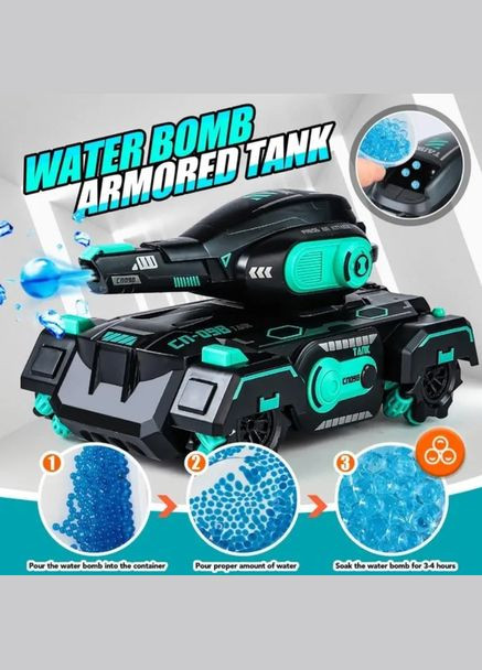 Танк с пультом и браслетом на радиоуправлении управление жестами вездеход с LED подсветкой No Brand (313931209)