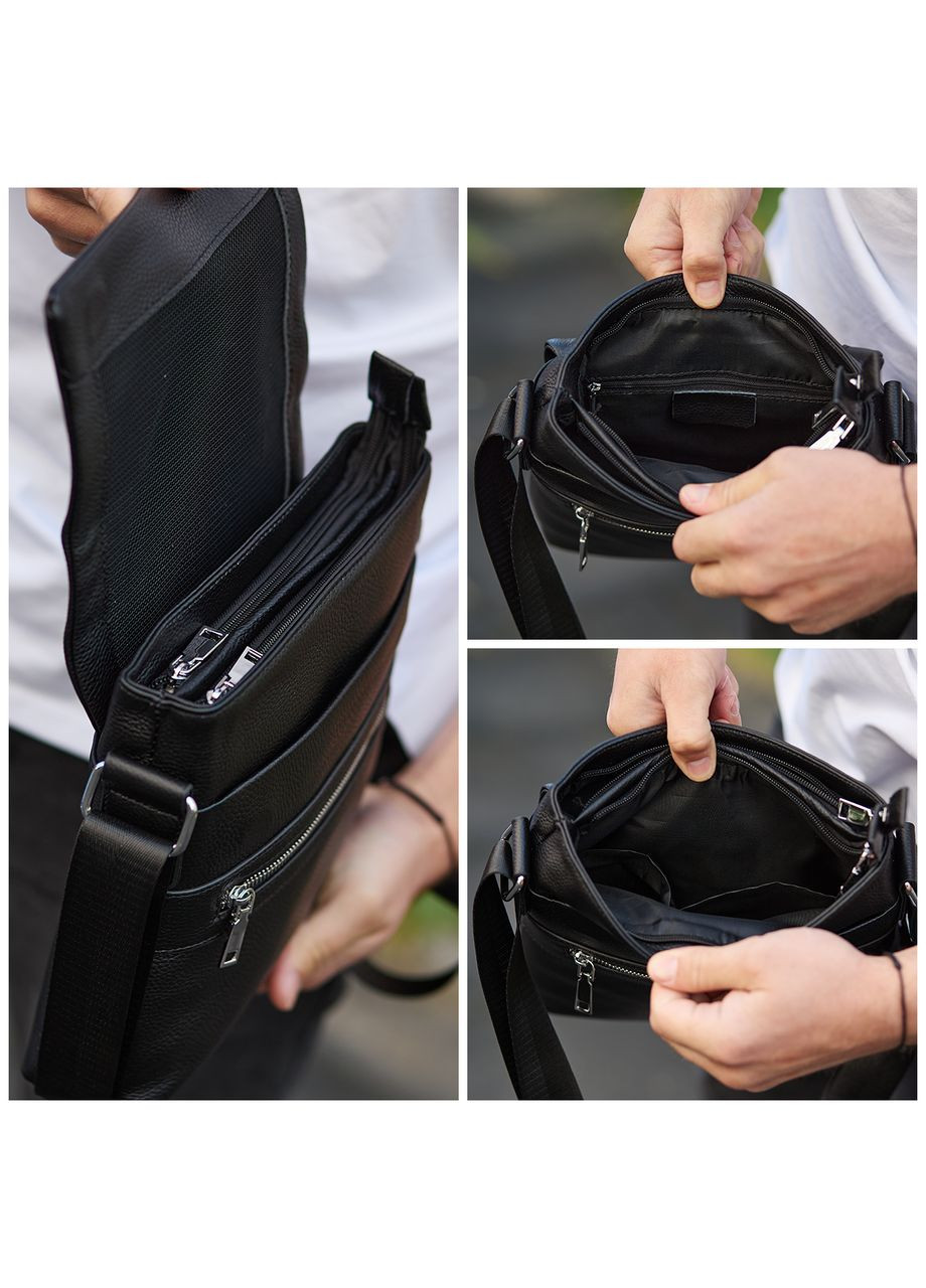Мужской классический мессенджер через плечо кожаный 80471 Tiding Bag (354832944)