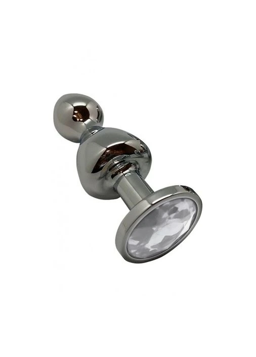 Анальна пробка Lollypop Double Ball Metal Plug L Wooomy (291441885)