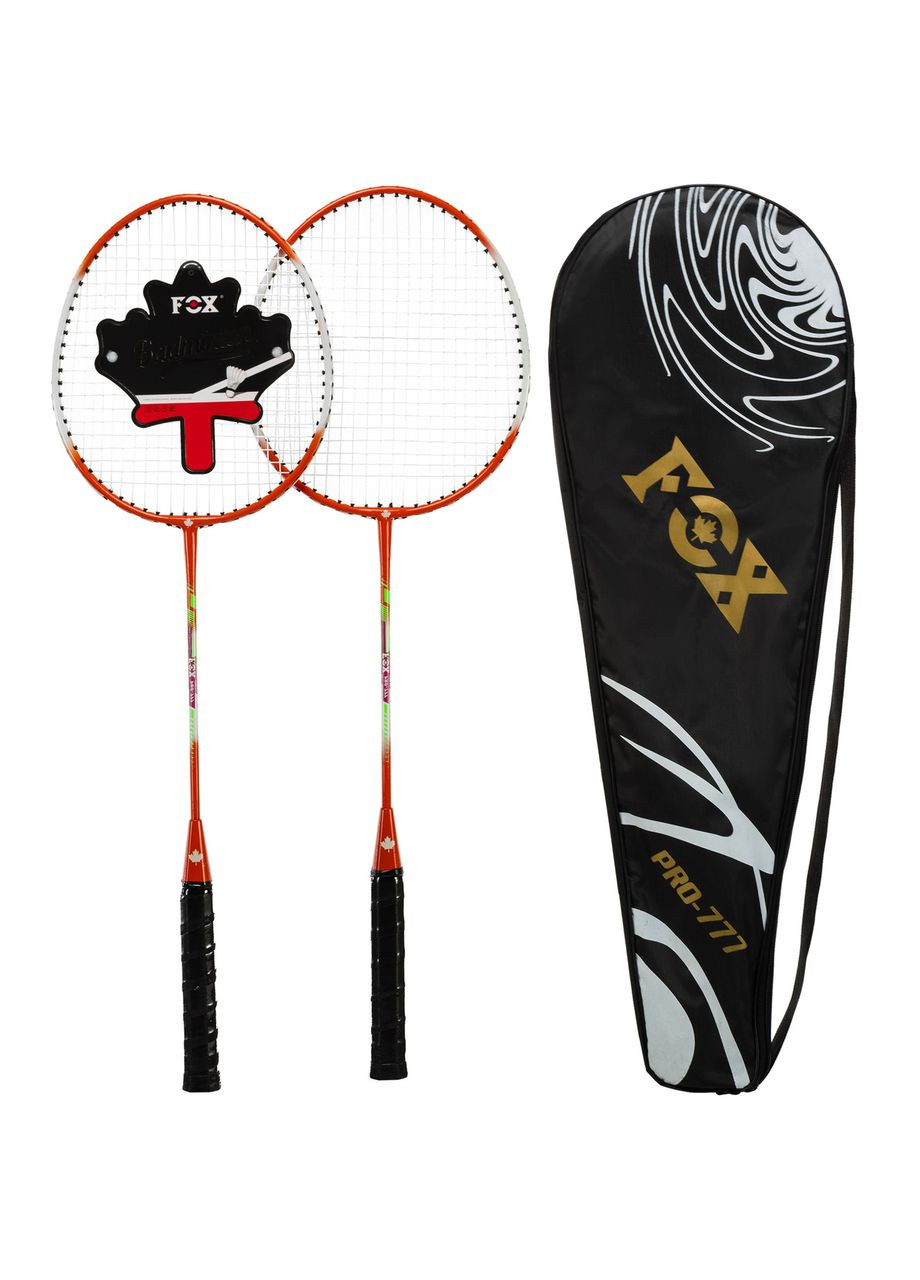 Набір для бадмінтону 2 ракетки в чохлі FOX FOX-777 (сталь, червоний) F.O.X (361437388)