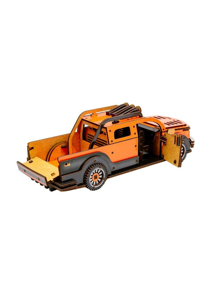 Дерев'яний 3D конструктор "Пікап" Puz-00931, 212 деталей PuzzleOK (367967112)