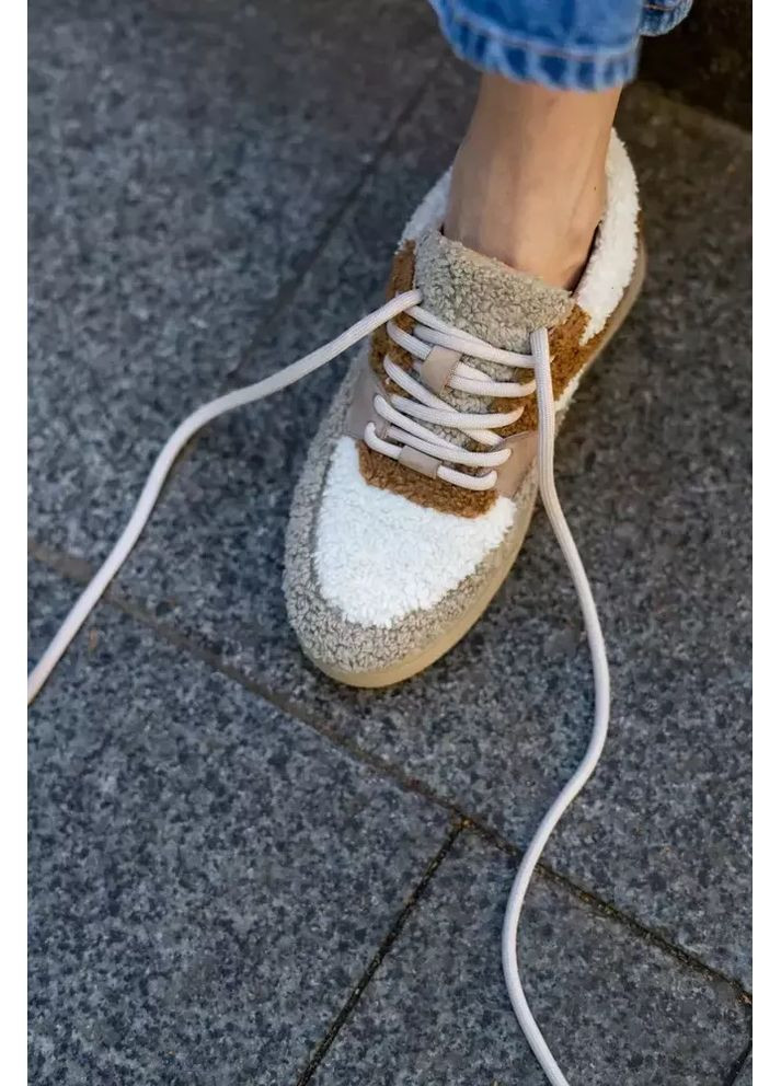 Жіночі кросівки з вовняного хутра SLAY MKED-SLY 13 Emmelie Delage комбіновані всесезони (363264120)