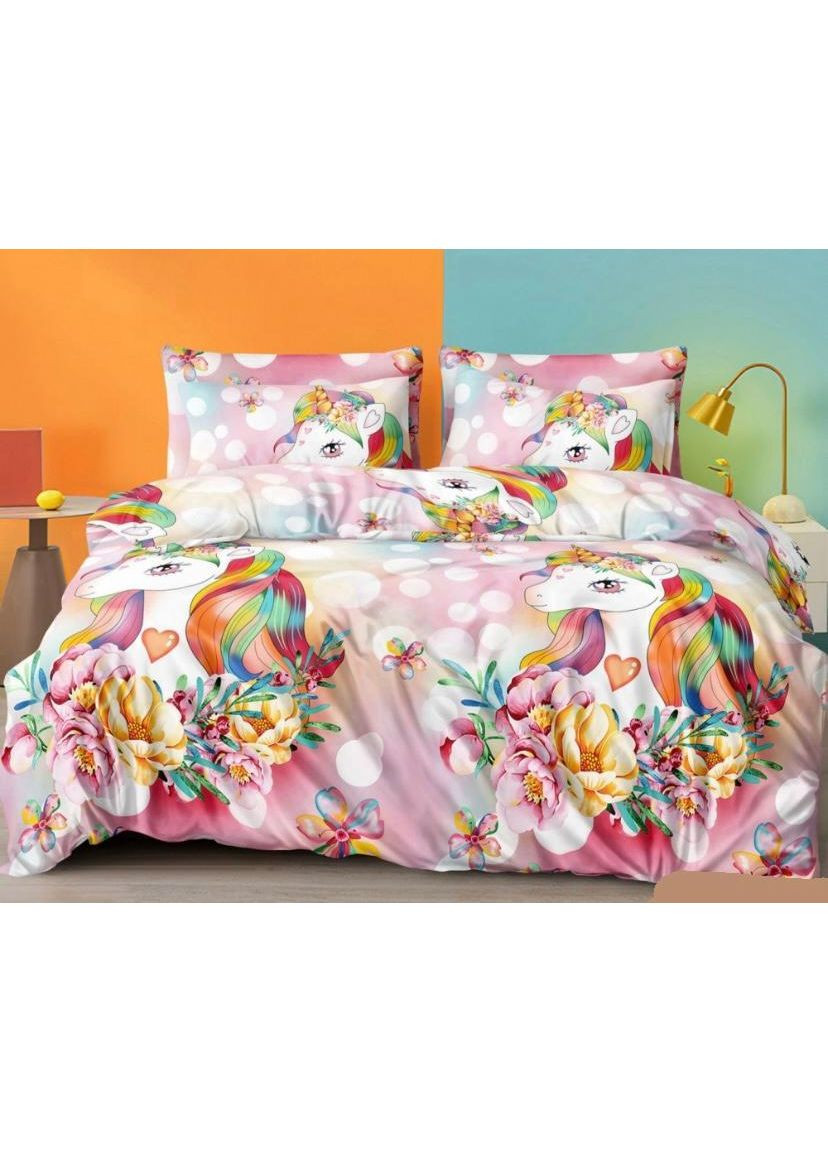 Постільна білизна Єдиноріг, бязь Двухспальний розмір, наволочки 50/70 No Brand (363190256)