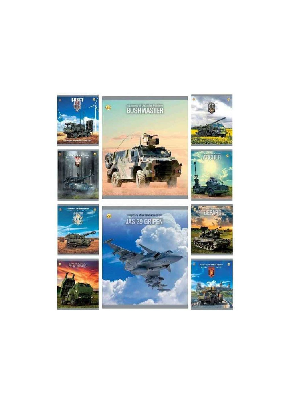 Тетрадь в клеточку 96л. 10шт/уп Оружие Победы Тетрада (354341194)