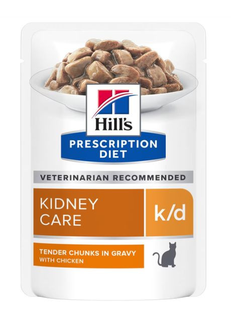 Влажный корм Wet PD Feline k/d Ch для кошек поддержка функции почек, с курицей, пауч 85г (052742118710) Hill's (362345654)