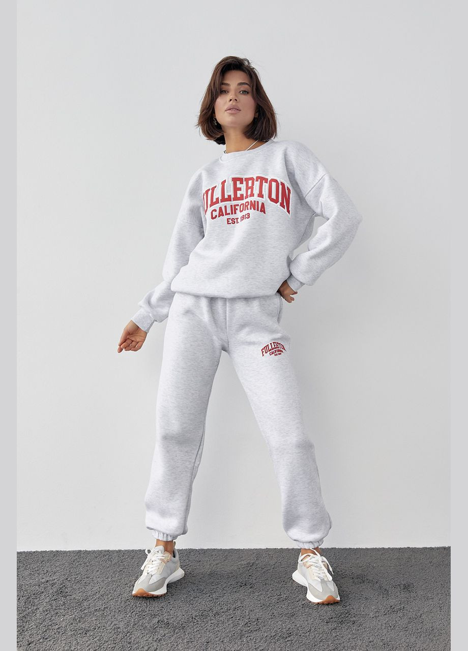 Жіночий спортивний костюм на флісі з принтом Fullerton California Liton (296909140)