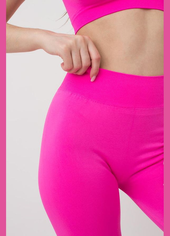 Безшовні легінси з мікрофібри Giulia 1000737 leggings pink neon (284278416)