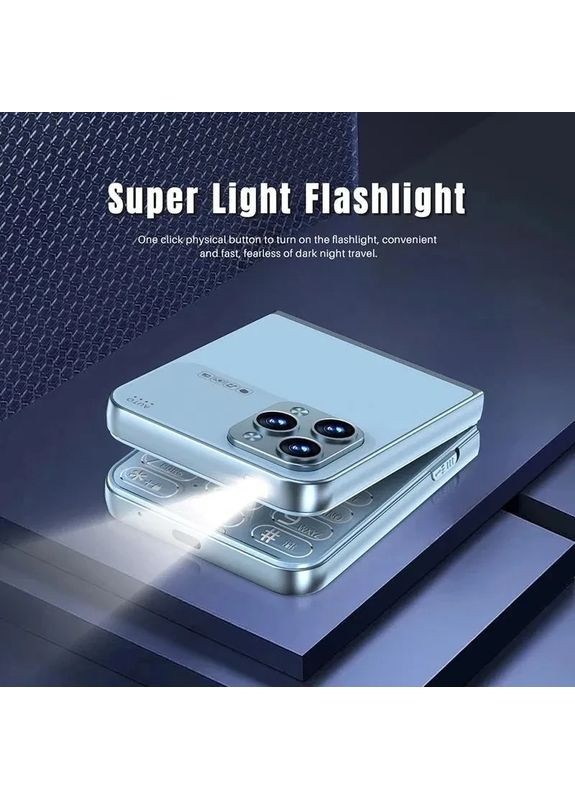 Кнопковий мобільний телефон розкладачка 15 на 4 сім карти (код 00084) • ID:rzid_84 Home (362589871)