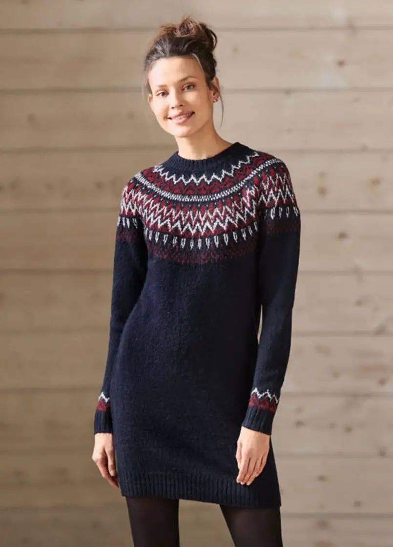 Бордова сукня-туніка з орнаментом Esmara (370437625)