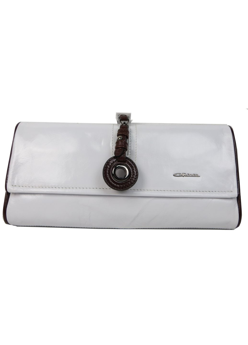 Жіночий шкіряний клатч Giaguaro білий Giorgio Ferretti (360893979)