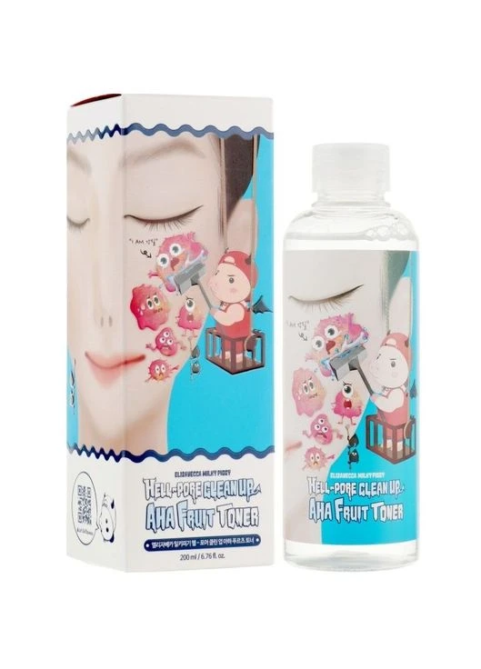 Пілінг тонер з фруктовими кислотами 200 мл Face Care Hell Pore Clean Up Aha Fruit Toner Elizavecca (295550516)