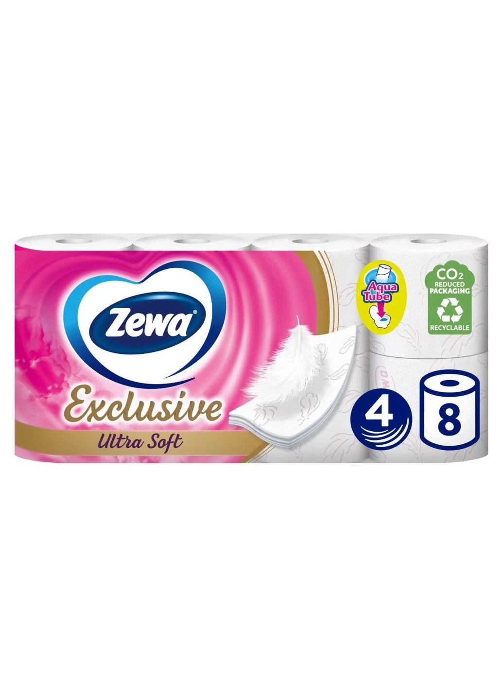 Туалетний папір Zewa Exclusive Ultra Soft 4 шари 8 рулонів (268143568)