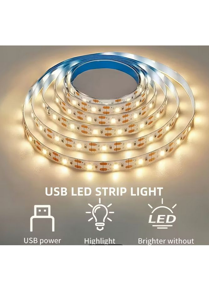 Светодиодная лента с питанием от USB BJ-5VRTE-5 Теплая 5м No Brand (373282294)