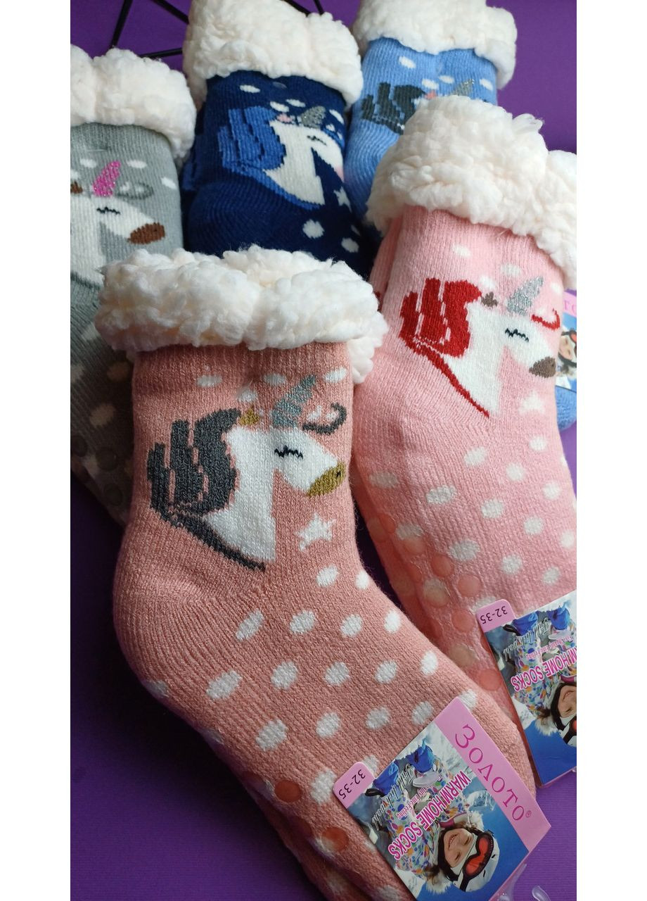 Хутряні шкарпетки капці з тормозками No Brand (345742848)