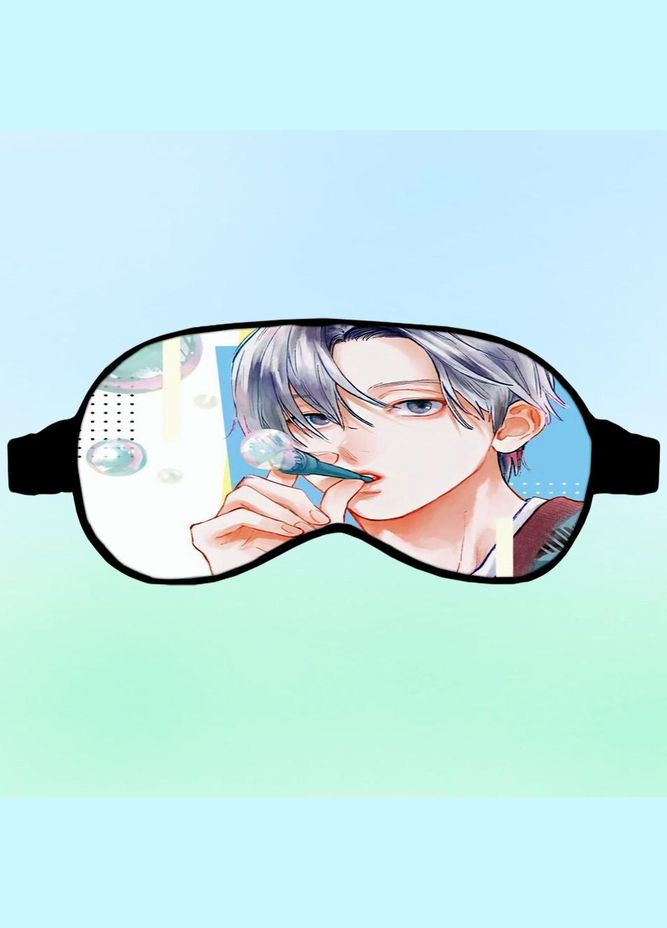 Маска для сна Аниме Любовь из кончиков пальцев #0005 черная No Brand (315046967)