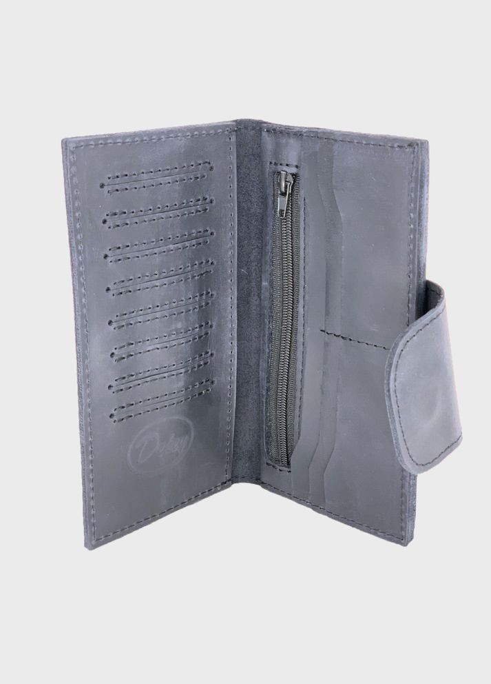 Шкіряний гаманець 13,5 Синій Dekey (351898838)