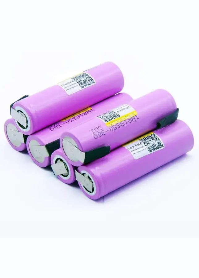 Акумулятор високострумовий Li-ion 18650 3000mAh 3,7V (INR18650-30Q) 20A Бузковий LiitoKala (335835084)