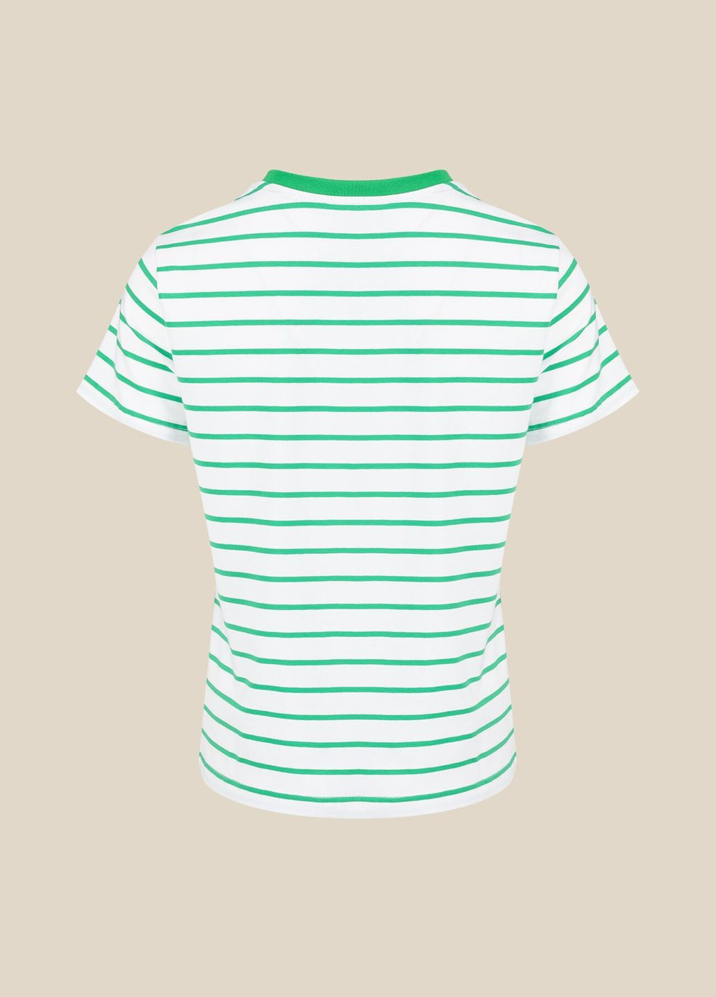 Футболка с узором женская WBC02402 Бело-зеленый shop (2000990632661) LAWA - (365041031)