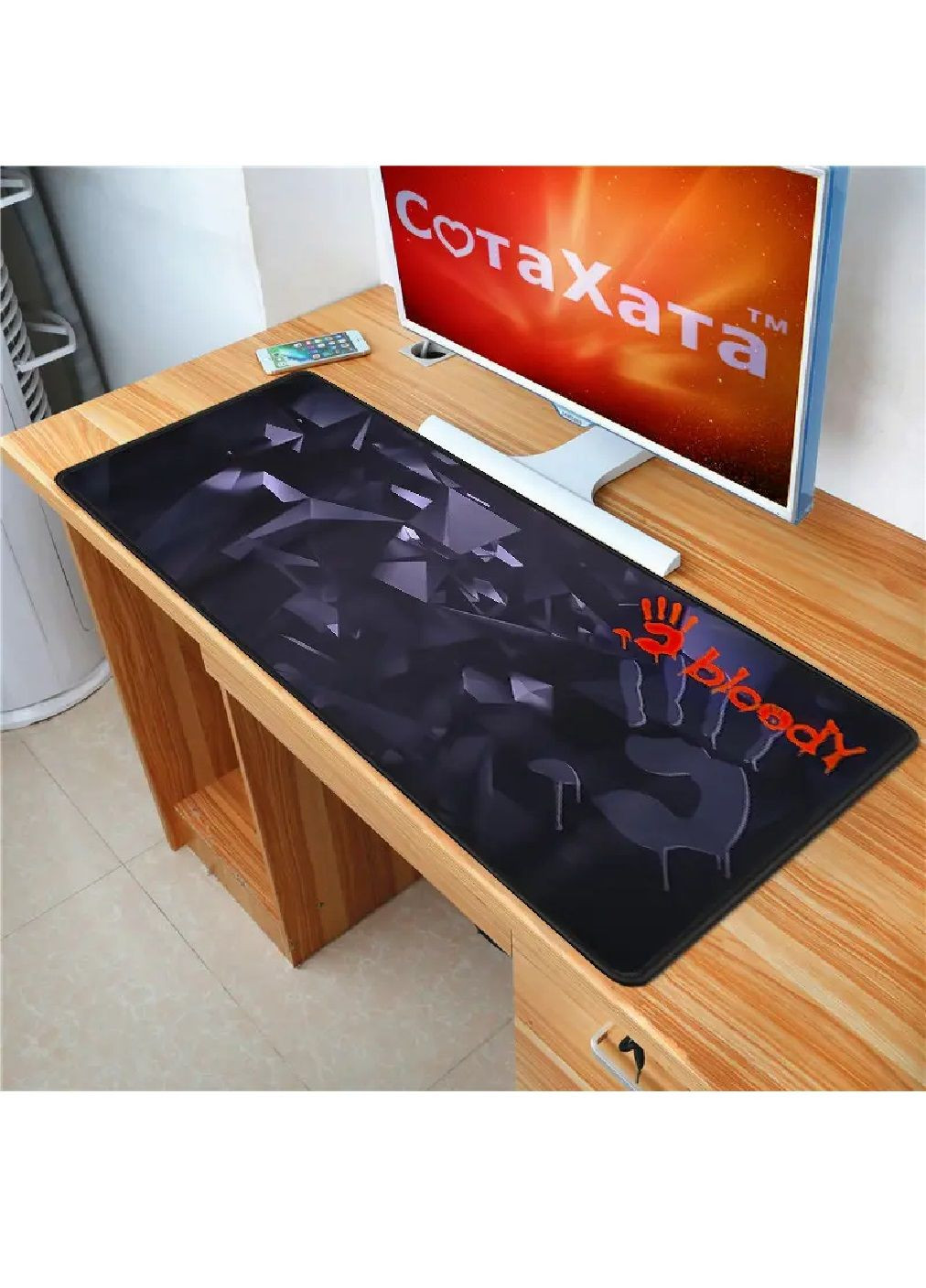 Игровая поверхность геймерский игровой коврик профессиональный для мыши 800х300 мм (476285-Prob) Черный Unbranded (278229234)