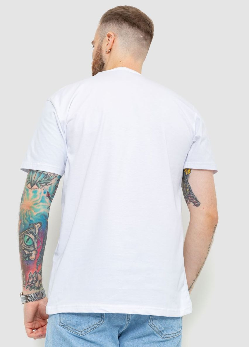 Біла футболка чоловіча батал,, 208r014 Ager