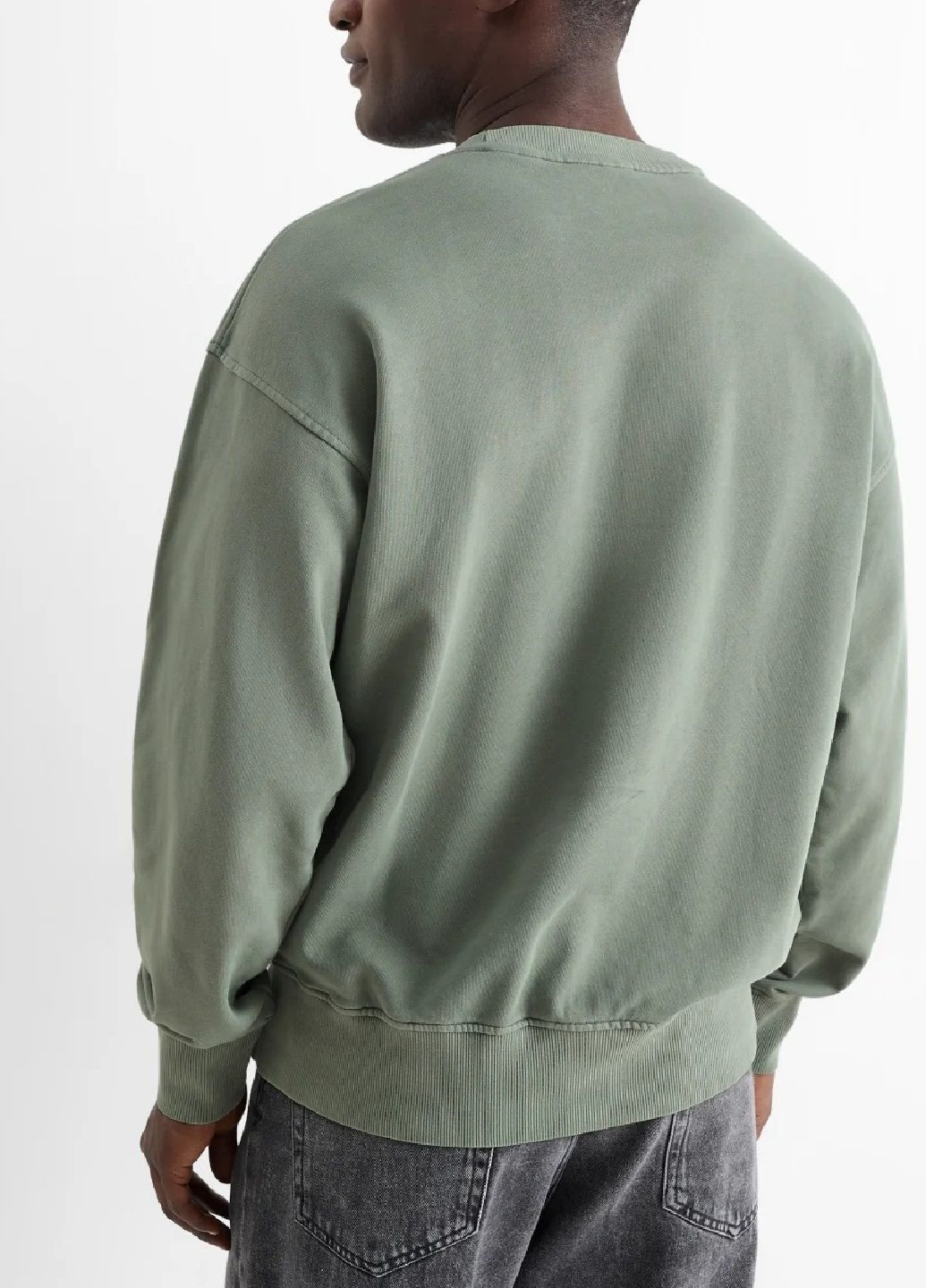 Зеленый свитшот C&A надпись (361675909)