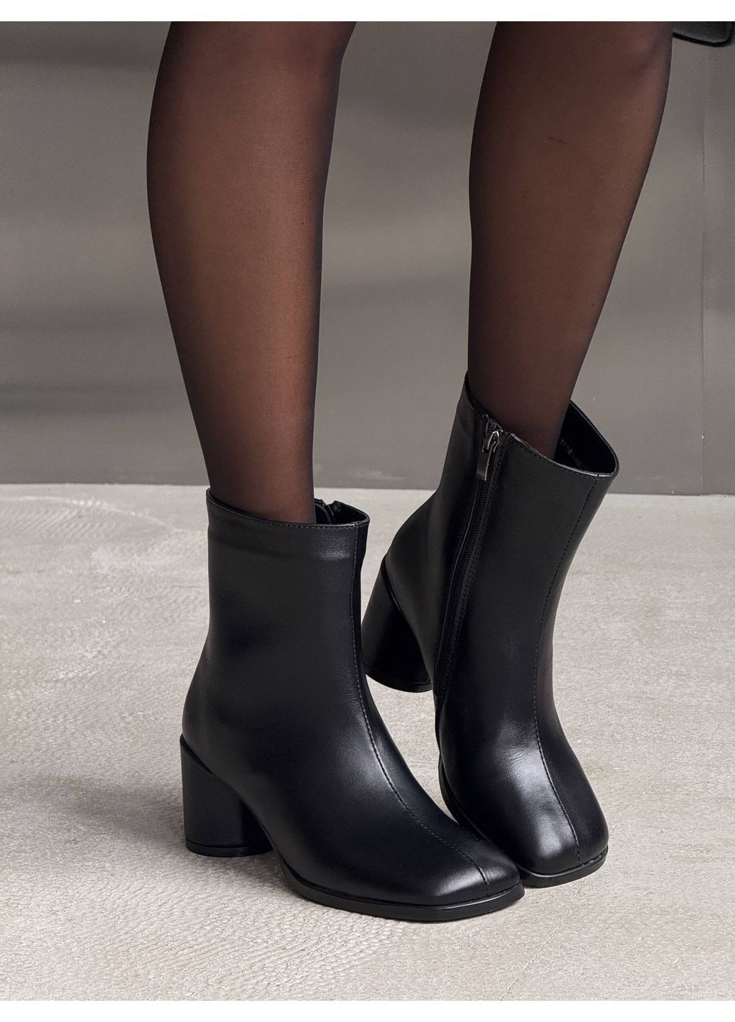 Черные демисезонная демисезонные анатомические ботильоны Helen