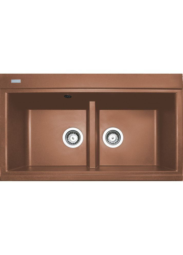 Кухонна мийка зі штучного каменю/кварцева 855х505х230мм, прямокутна SIMILAR Теракотовий (33990855505) Adamant (370769846)