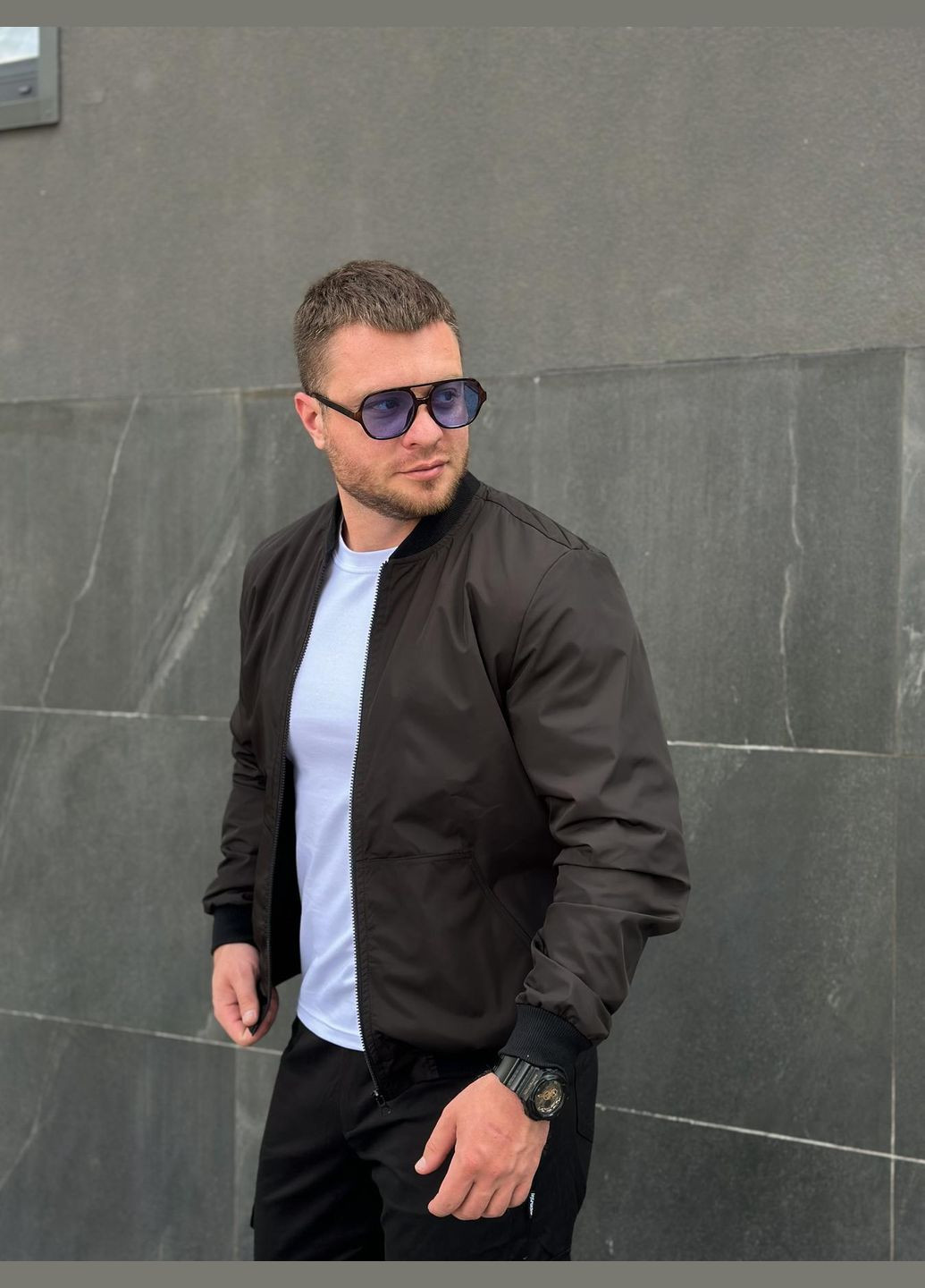 Легкий бомбер из водоотталкивающей ткани Vakko на молнии (327538414)