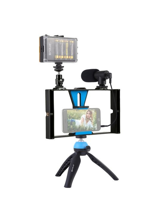 Комплект блоггера PKT3023 4в1 (постоянный свет, штативный крепеж, держатель для телефона, микроф Puluz (314747879)