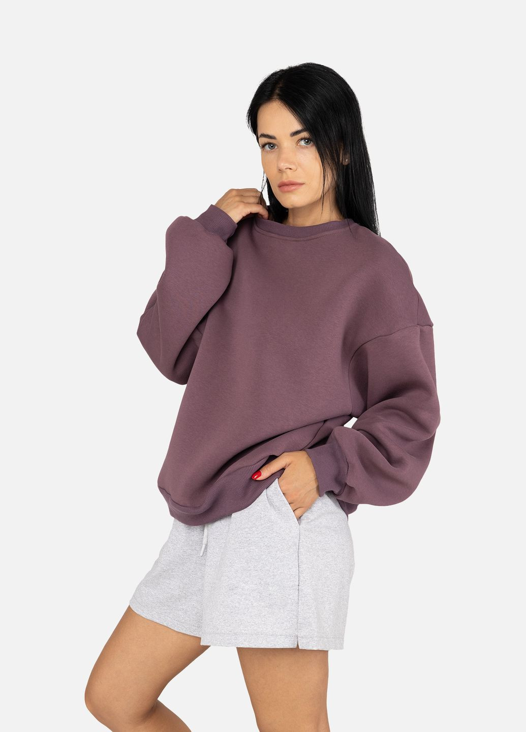 Фіолетовий жіночий світшот колір фіолетовий cb-00254559 Yuki (309020458)