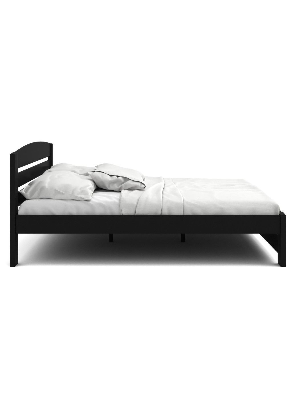 Кровать Техас бук 180х200 чёрный лак Fagus (303724143)