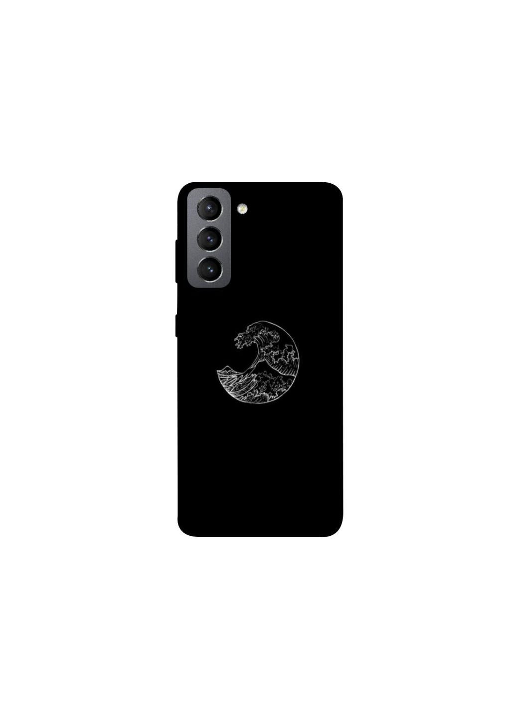 Чохол на Samsung Galaxy S21 FE Black tsunami Frontalka (361089147)