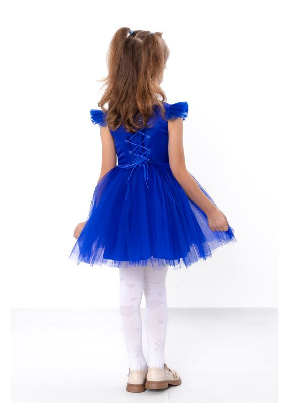 Синее праздничное платье для девочки с пышной юбкой (p-18755) Носи своє (370022067)