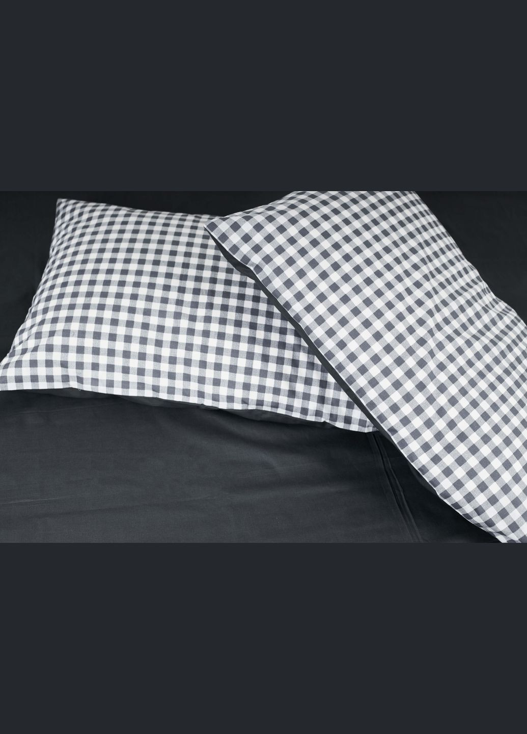 Комплект постельного белья семейный 160х220х2 наволочки 4х50х70 Ranforce Elite (MS-820000033) Moon&Star Gray Square (284416209)