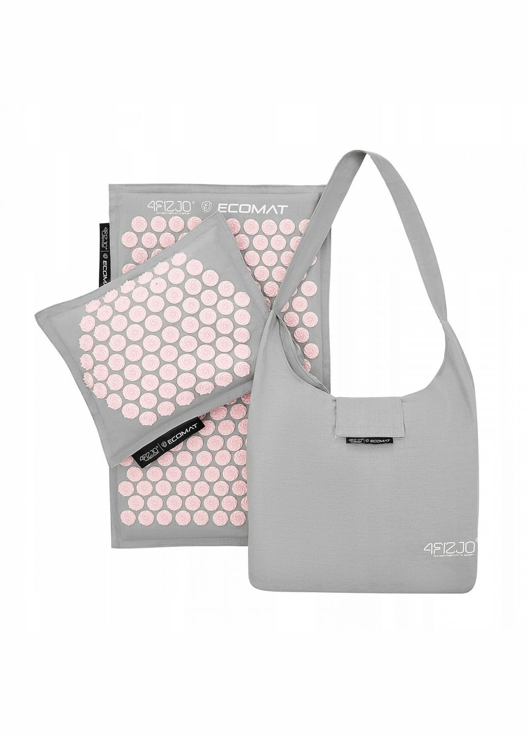 Коврик акупунктурный с подушкой Eco Mat Аппликатор Кузнецова Grey/Pink (P-5907739312174) 4FIZJO (301733326)