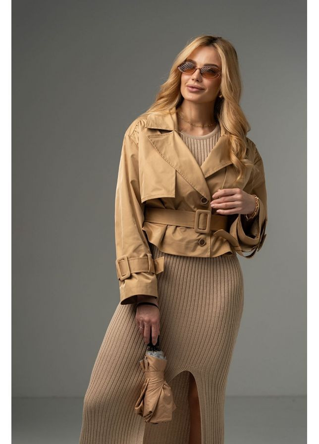 Песочная куртка 3670 песочный Triko Bakh