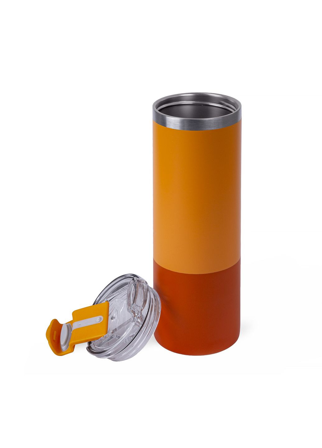 Термокружка із нержавіючою сталі з матовим покриттям помаранчева 500 мл Discover manhattan (280831734)