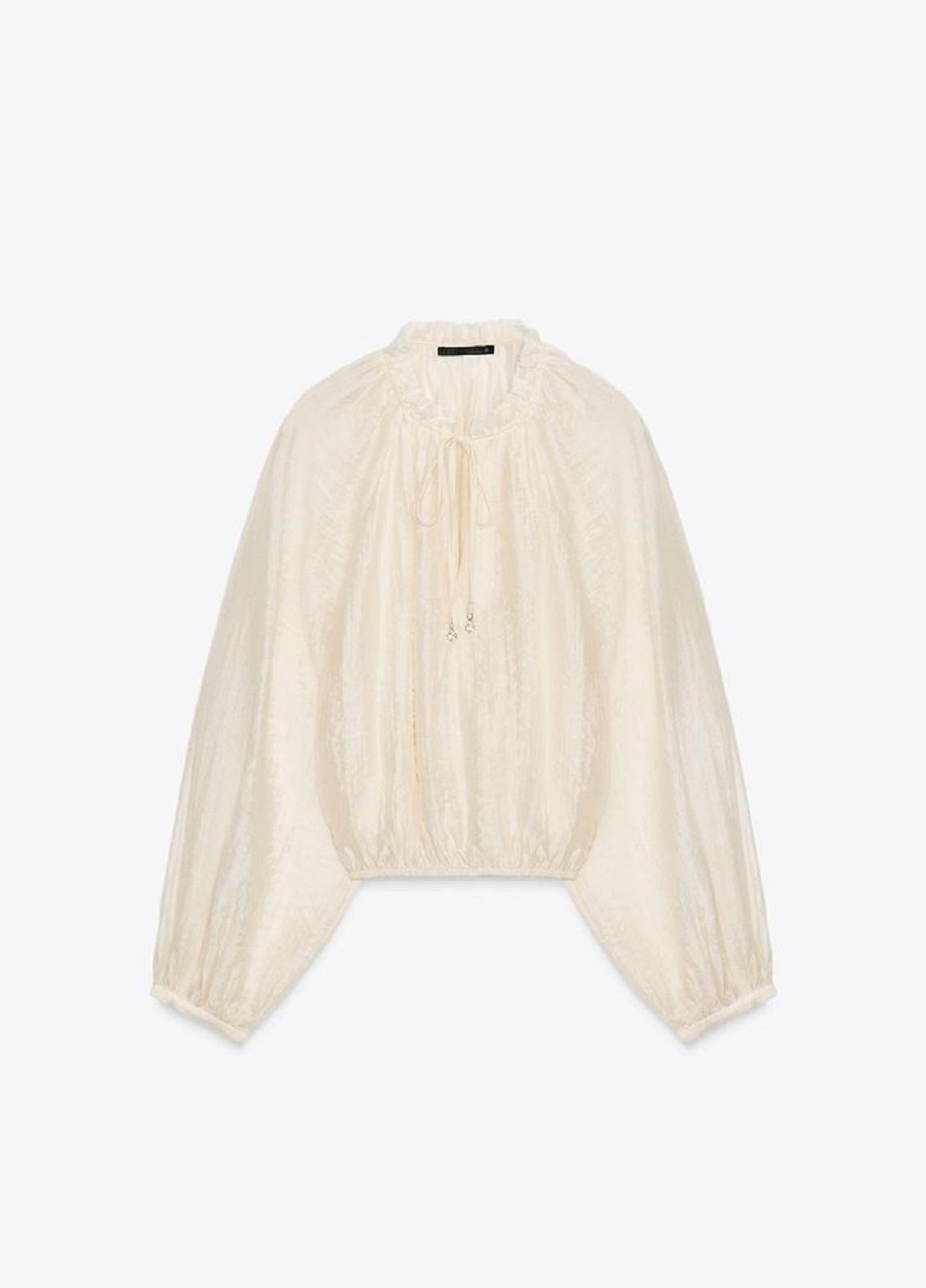 Молочная блуза Zara