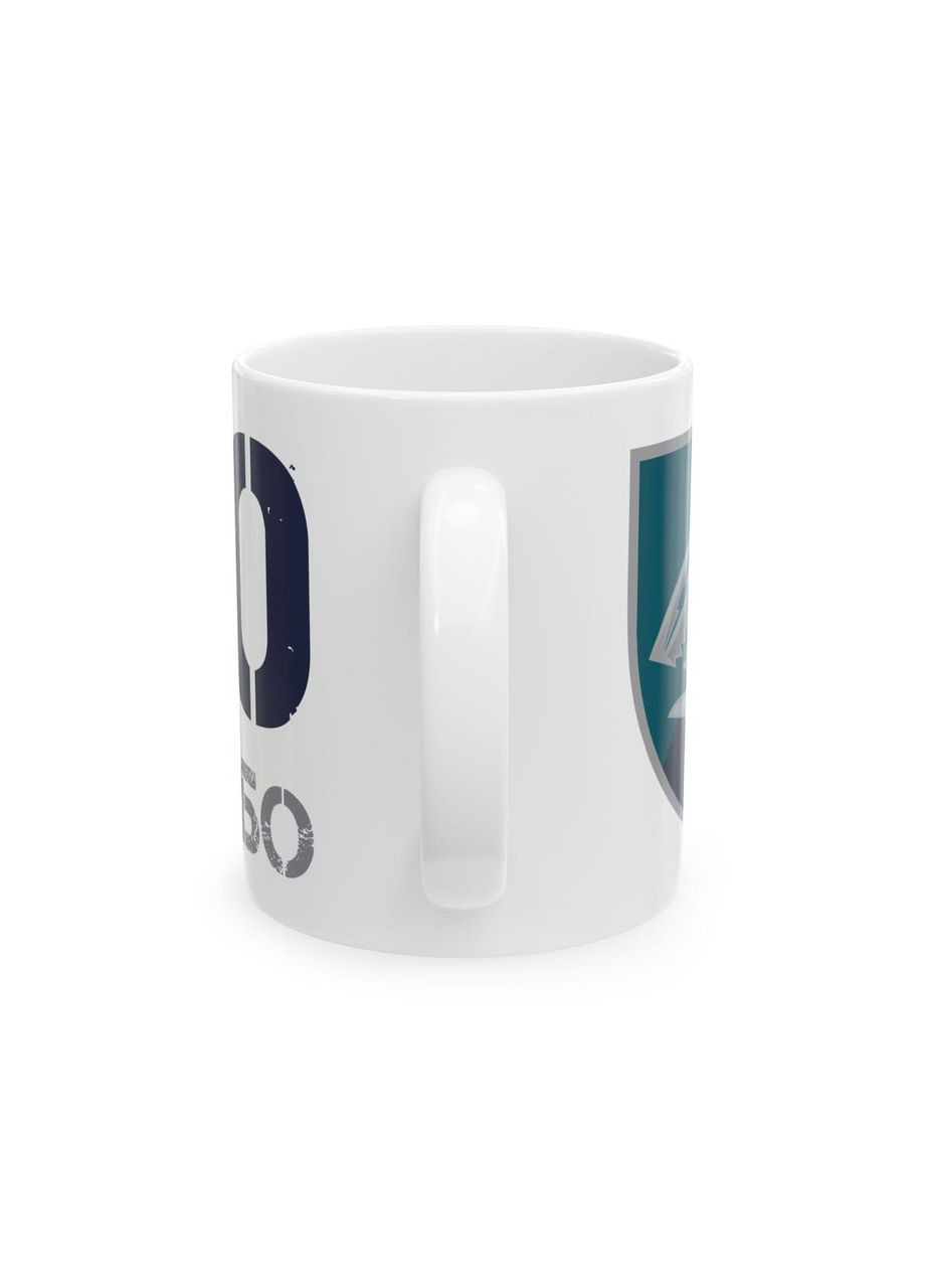 Чашка з шевроном "40 окрема бригада берегової оборони" No Brand (368671639)