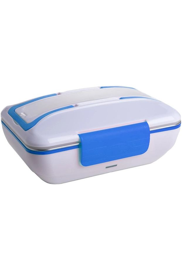 Ланч-бокс з підігрівом їжі від мережі 220 V 820 мл Синій No Brand (357209680)
