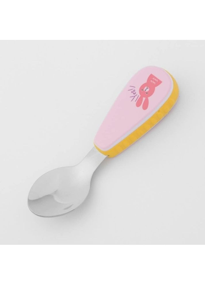 Дитячий набір столових приборів у футлярі Good, ложка та вилка з нержавіючої сталі, з 12 місяців, рожевий More (369156994)