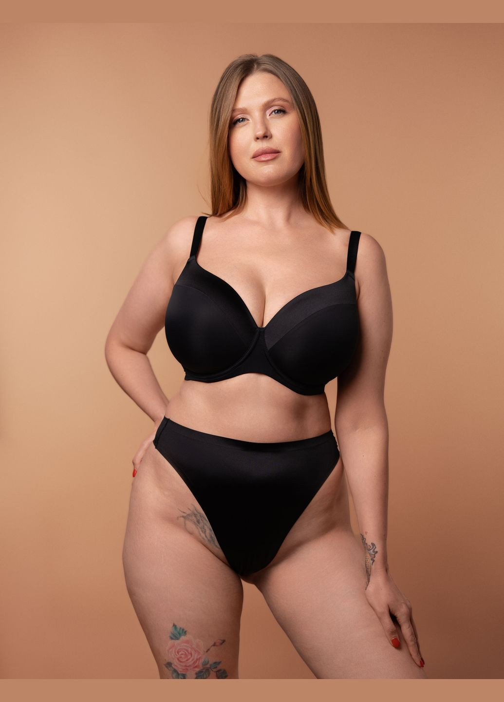 Чорний бюстгальтер slz24201248 чорний Brabrabra з кісточками