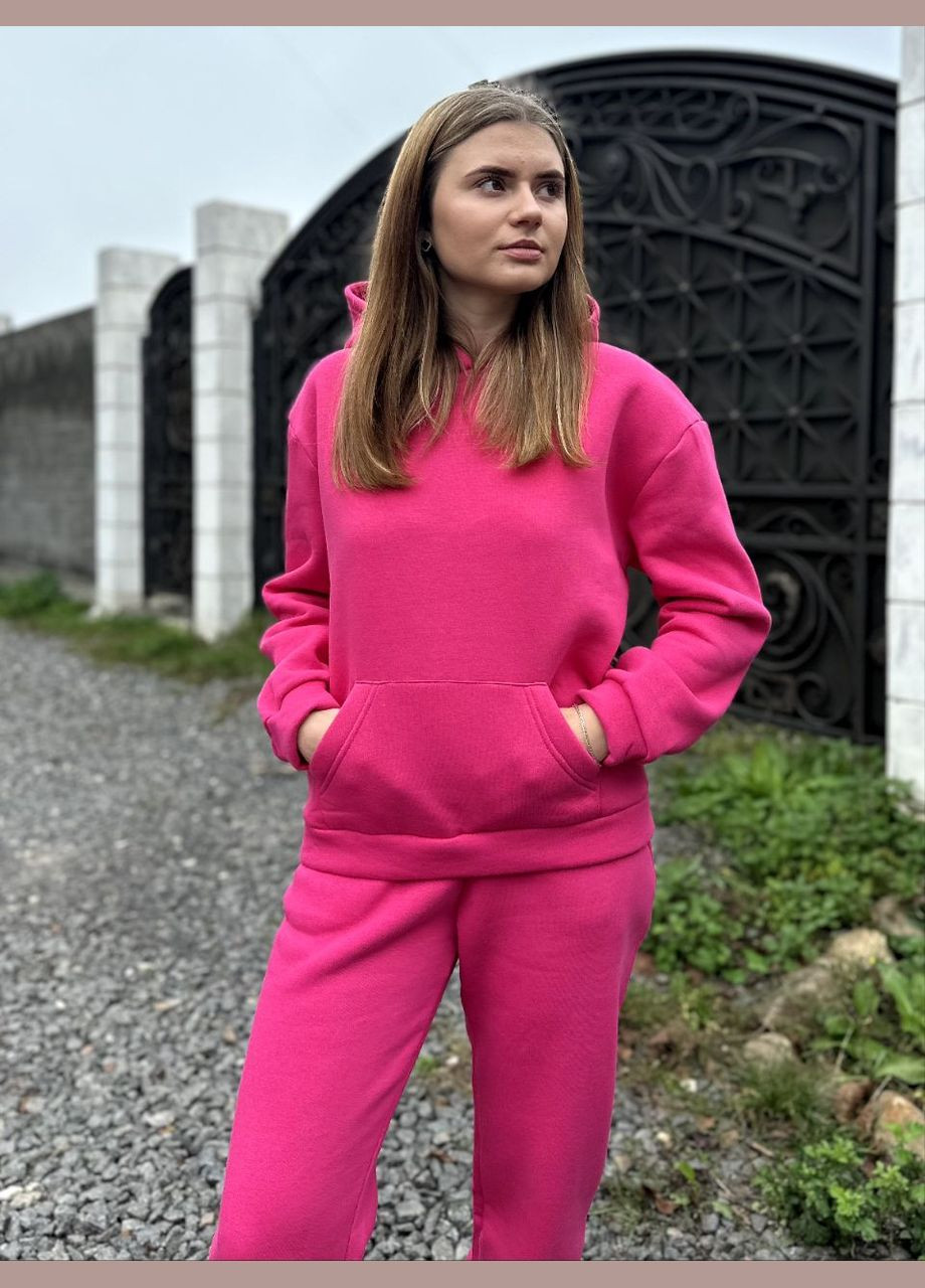 Теплый спортивный костюм на малиновый флисе You Best (304972640)