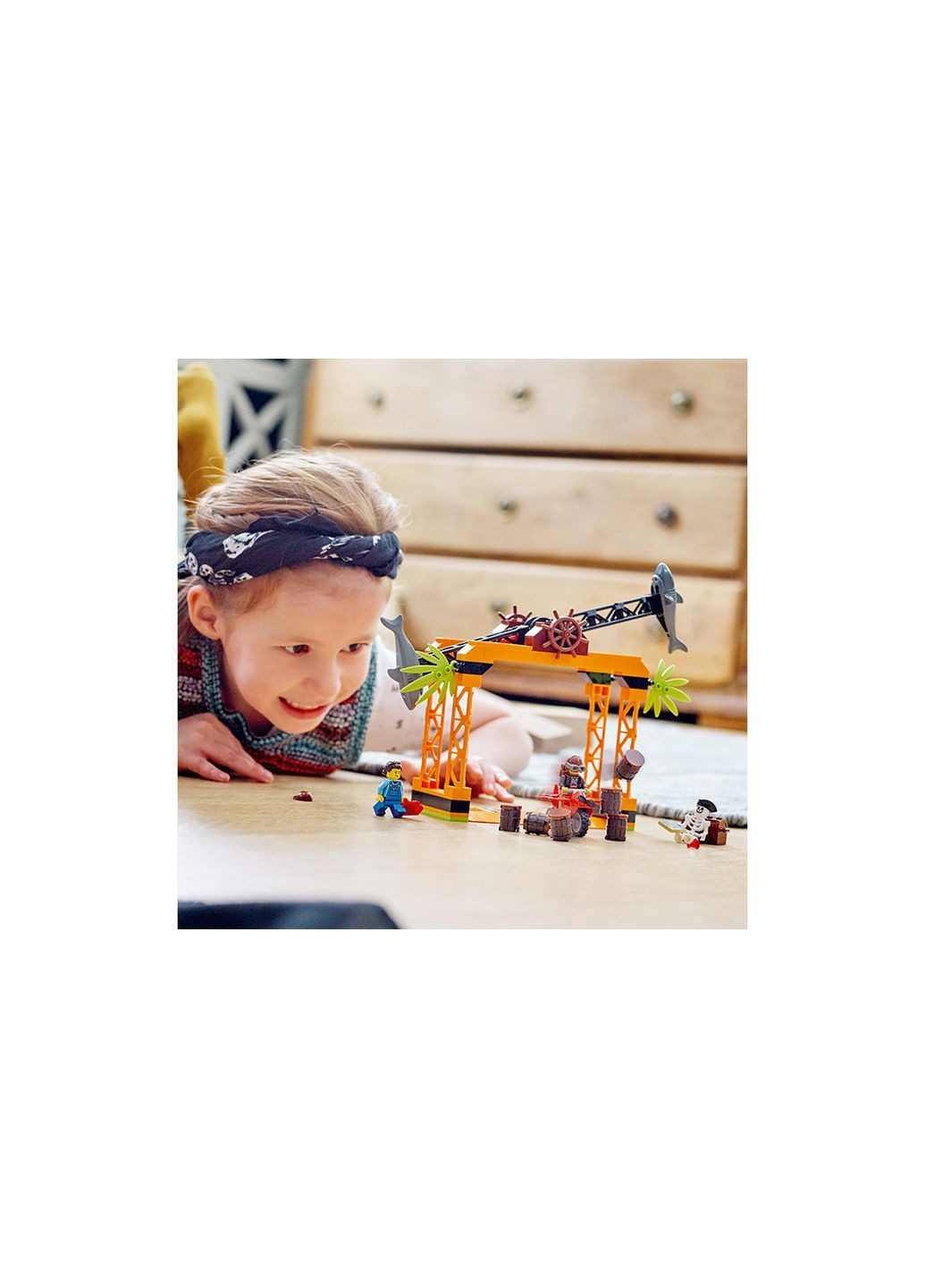 City Stunt Трюковое испытание «Нападение акулы» 122 детали (60342) Lego (304055471)