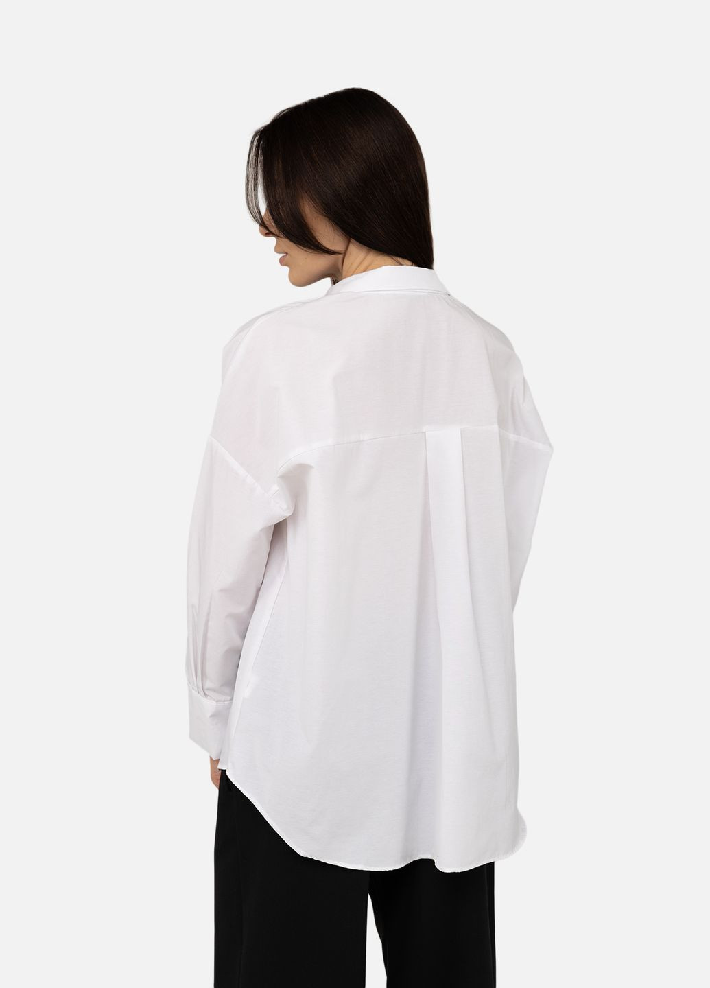 Сорочка з довгим рукавом жіноча колір білий ЦБ-00269353 Reyon (316655790)