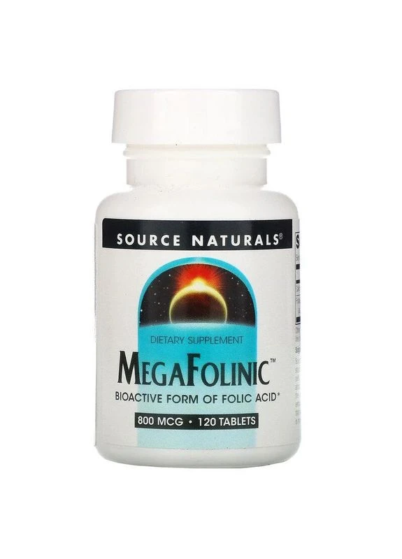 Фолінова кислота MegaFolinic 800 мкг 120 таблеток No Brand (402062924)