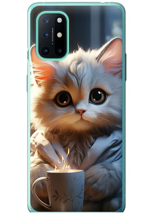 Силіконовий чохол 'White cat' для Endorphone OnePlus 8T (372473873)